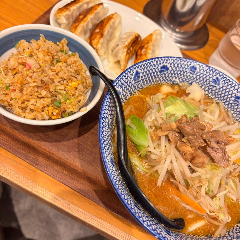 とんさいラーメン 味噌Aセット(麺処直久 聖蹟桜ヶ丘店)
