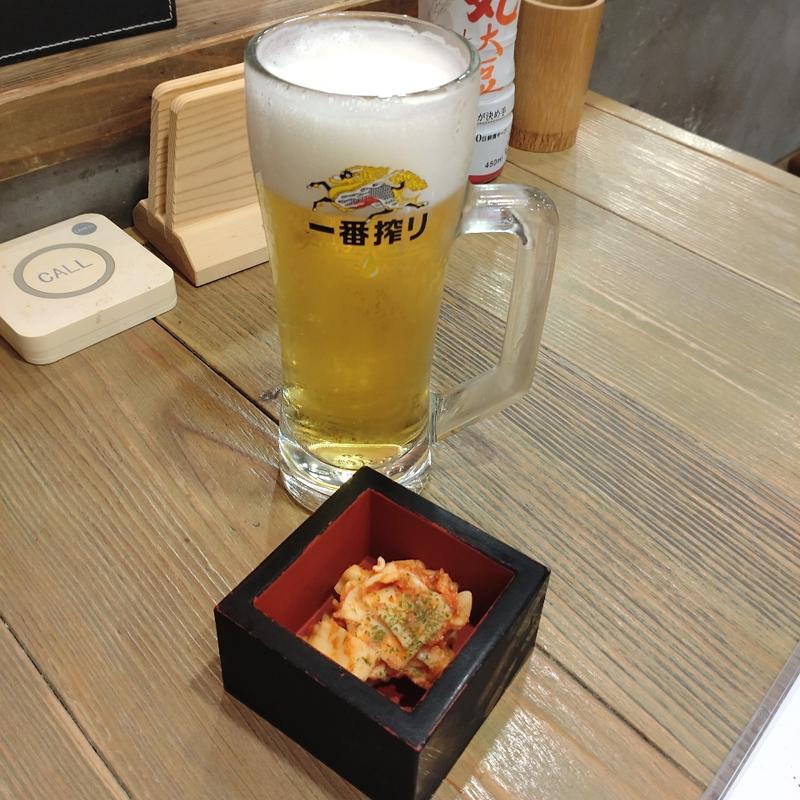キリン一番搾り おいしいとこだけ搾ってます。(居酒屋 ばらかもん 柏駅前店)