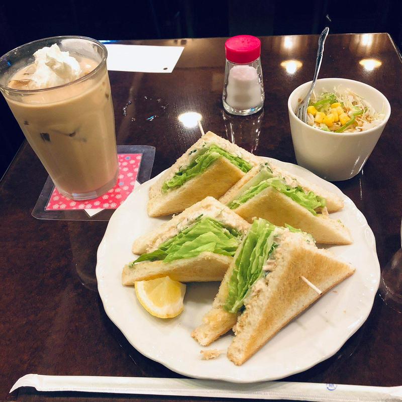 モーニングセット サンドイッチ(イトーヤコーヒーショップ)