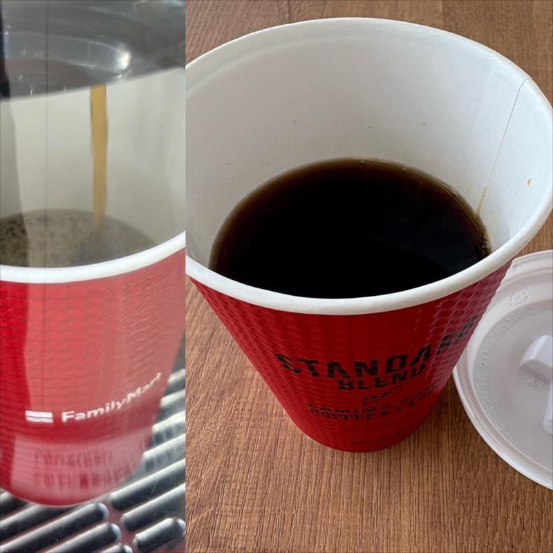 いつもより量が少ない😳ブレンドコーヒー・M(ファミリーマート 南万騎が原／Ｓ店)