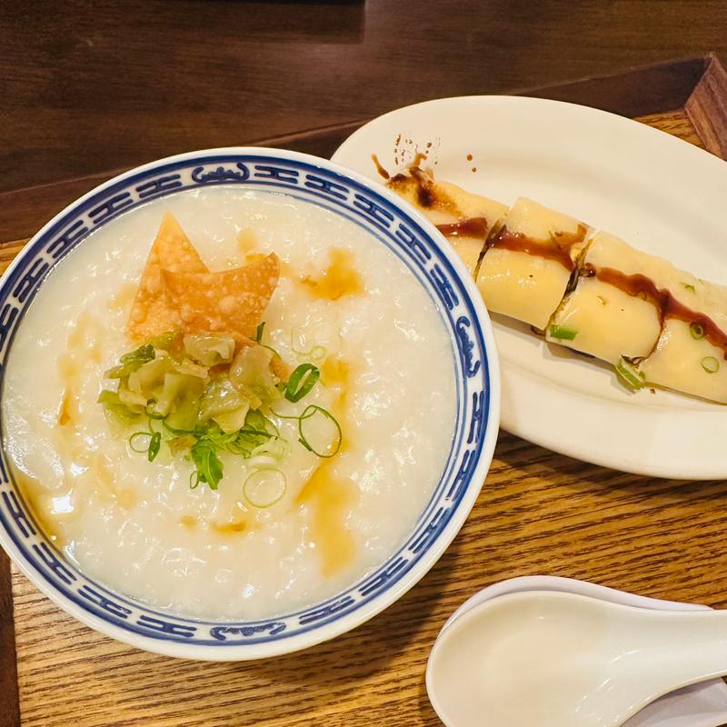 早餐A 中華粥＋蛋餅＋飲料(味庵茶坊（あじあんさぼう）)