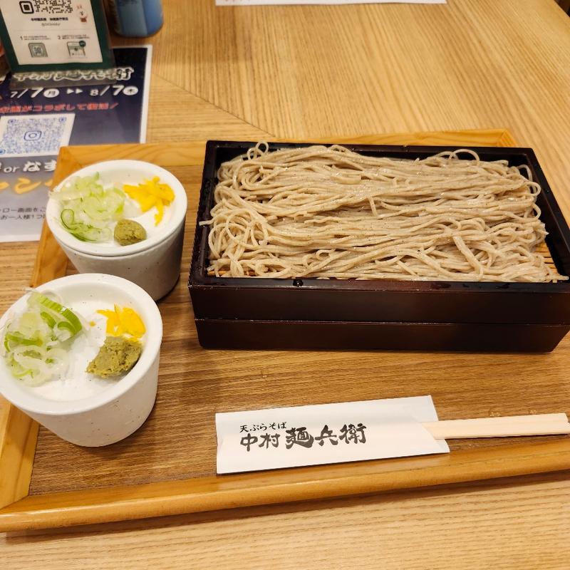 盛りそば2枚(生そば 中村麺兵衛 沖縄県庁前店)