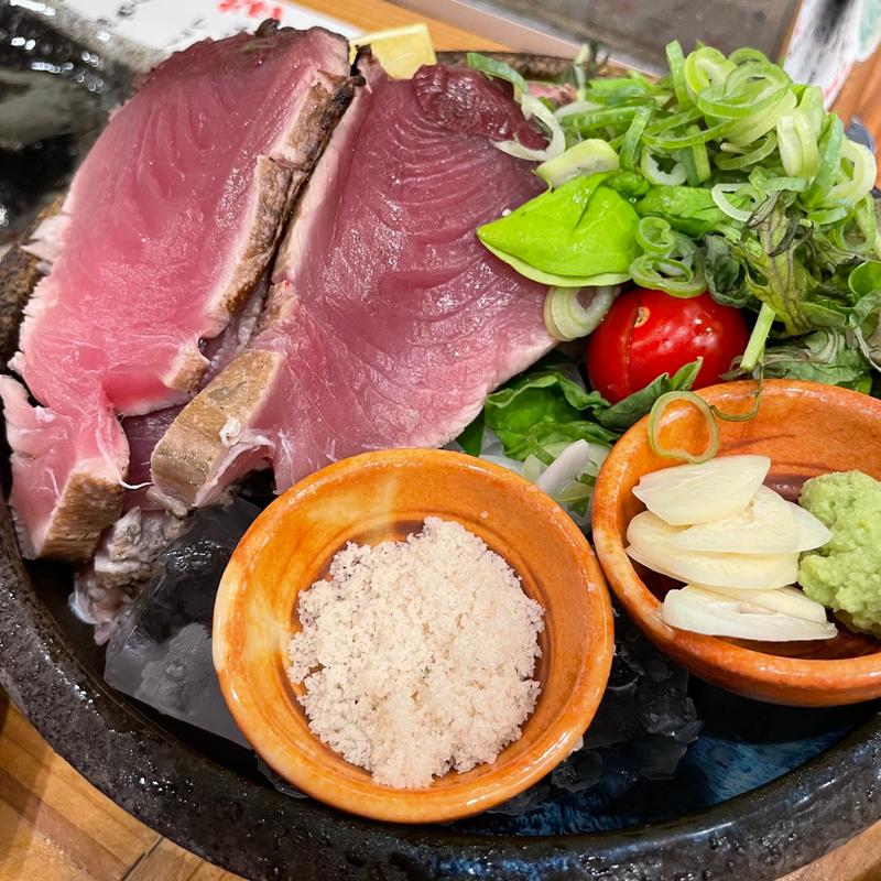 ヨコワマグロの藁焼き(炉端焼き なわて)