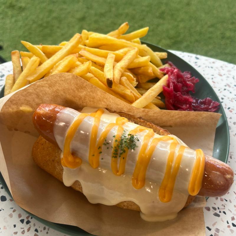 チーズドッグ （フライドポテトセット）(SUNTORY PARK CAFE)