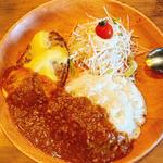 カレーバーグディッシュSサイズ(びっくりドンキー 大阪狭山店)