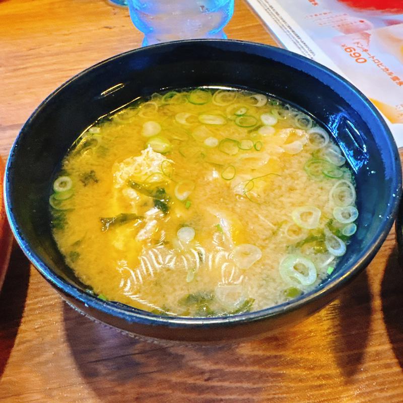 本日の味噌汁(びっくりドンキー 大阪狭山店)