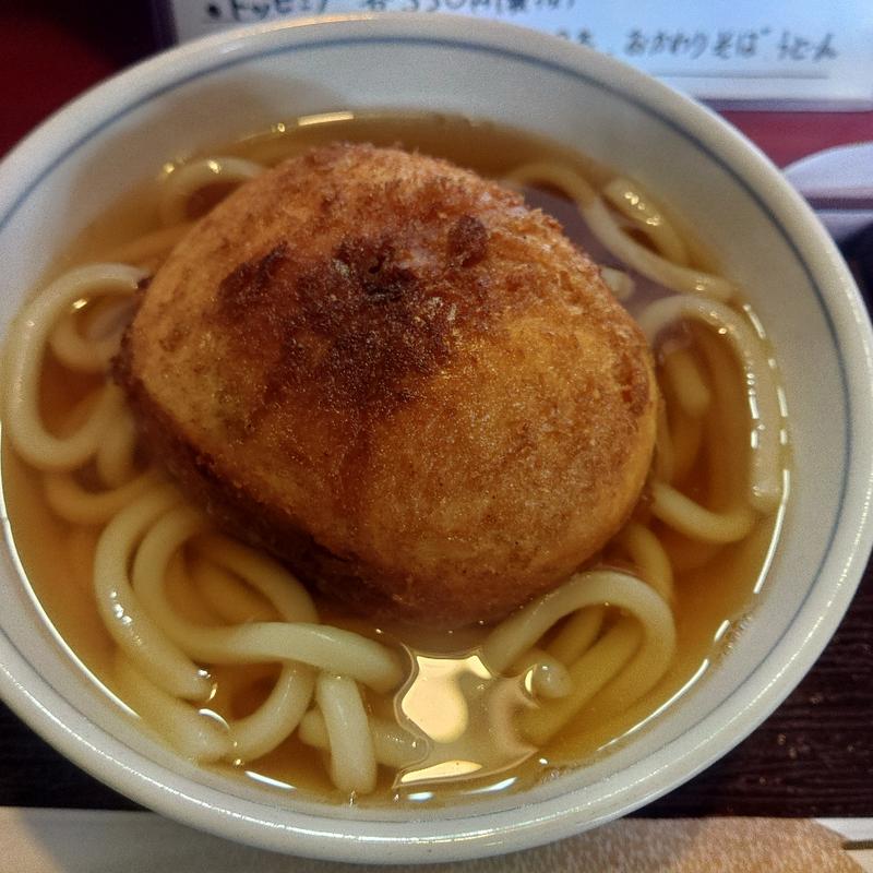 カレーパンうどん(手打ちそば そば勢)
