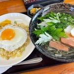 よもぎそば ドライカレー
