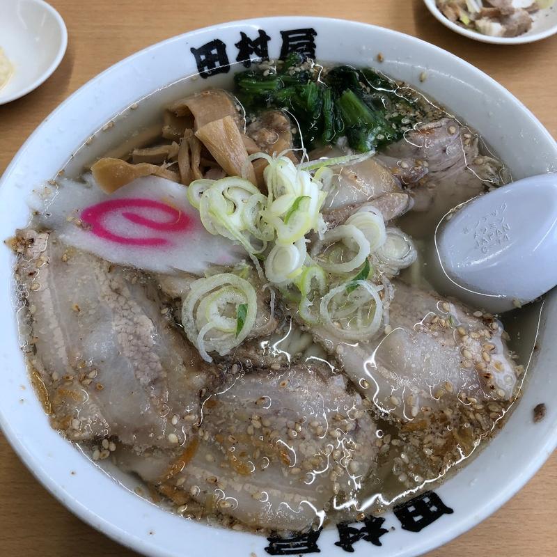 塩ラーメン【大盛】チャーシュートッピング(田村屋)