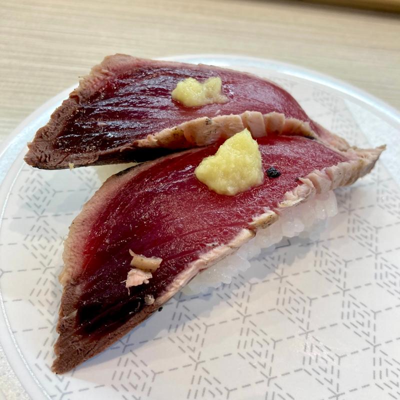 鹿児島県産 大切り藁焼き鰹タタキ(はま寿司 生野巽北店)