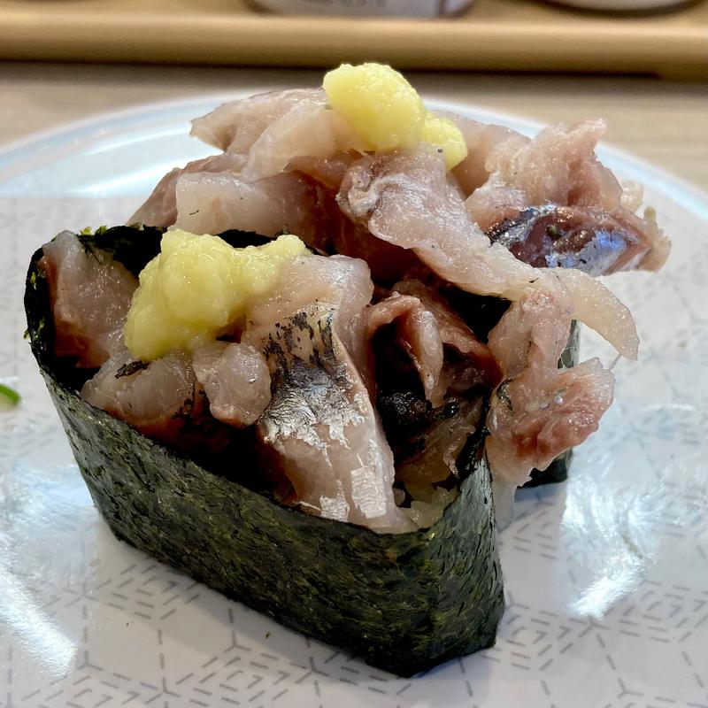 真あじ軍艦(はま寿司 生野巽北店)