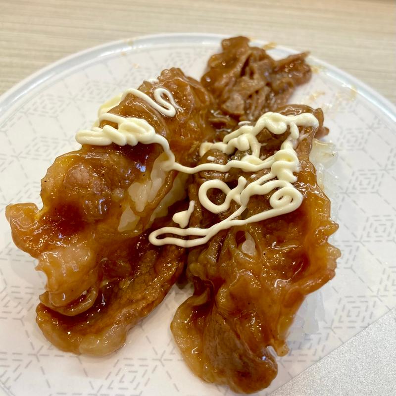 牛カルビマヨ(はま寿司 生野巽北店)