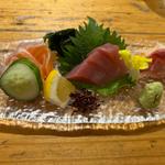 お任せ刺身三点盛り