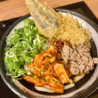 キムラくんうどん＋天ぷら（茄子）