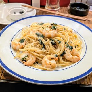 海老としそのスパゲッティ
