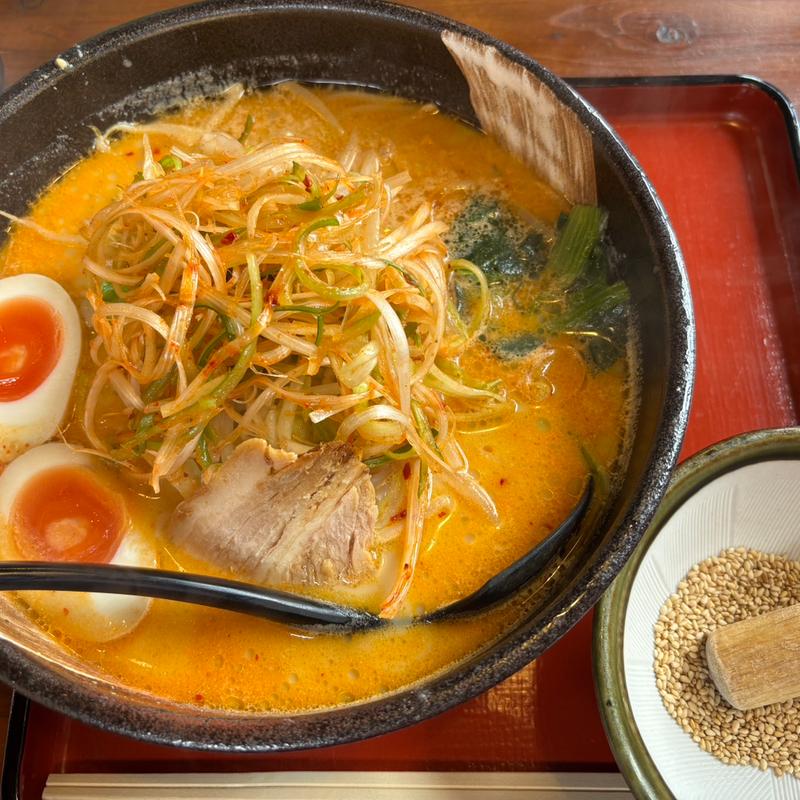 煮たまごげんきらーめん(らーめん　げんき屋 友部本店)