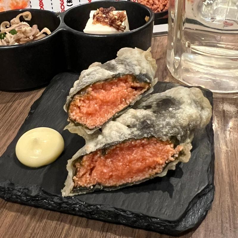 明太子のり天ぷら(あじさい )