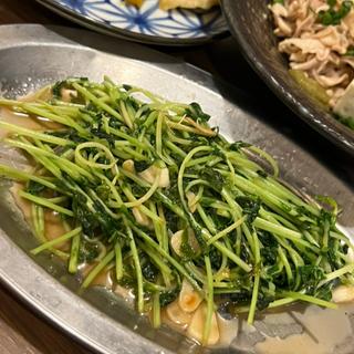 豆苗ガーリック炒め