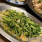 豆苗ガーリック炒め
