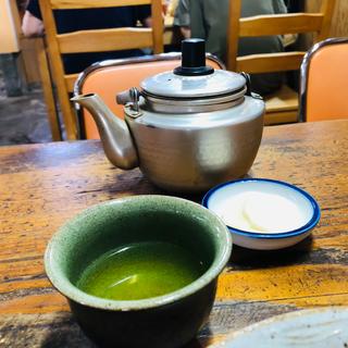 緑茶とお新香