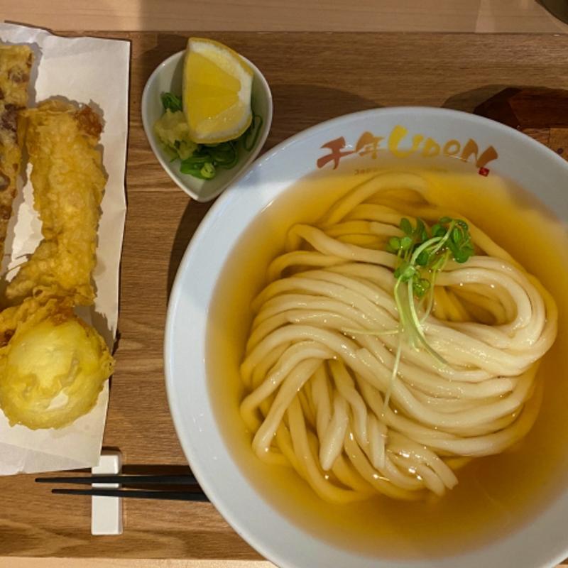 とりちく玉天冷かけUDON(千年UDON)