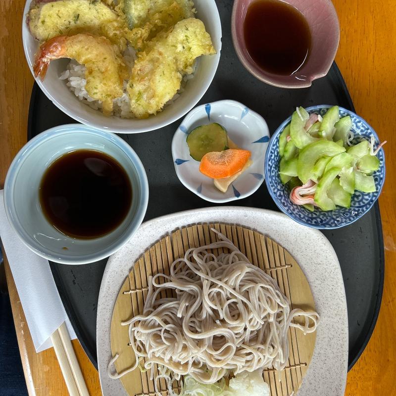 日替わり定食（もりそば）(松明庵)