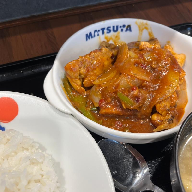 デビルチキン　ライス大盛り(松屋 中村橋店 )