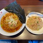 半炒飯セット　醤油ラーメン
