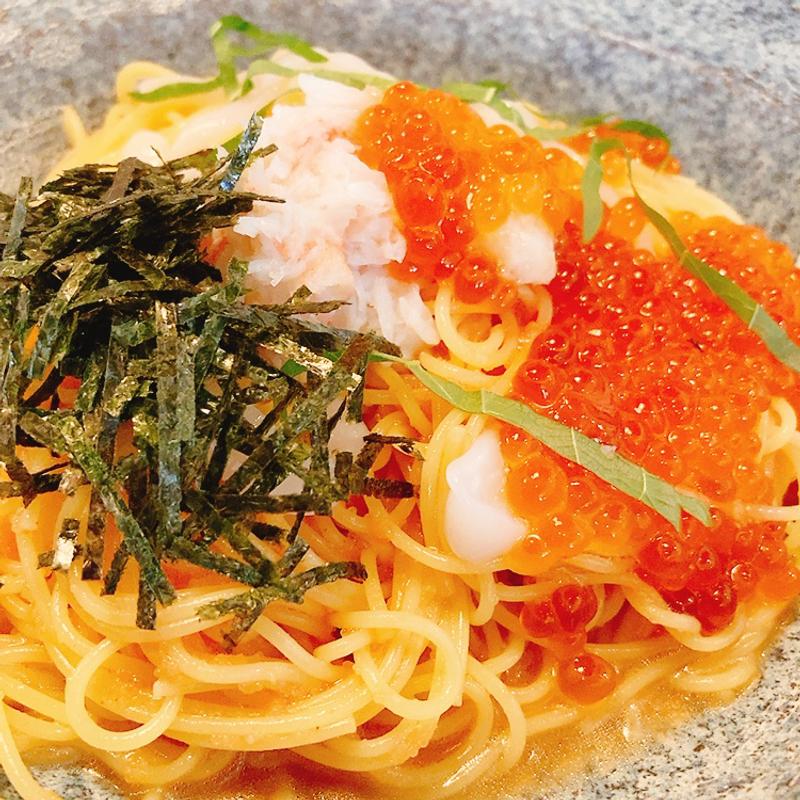 こぼれるいくらと本ズワイガニの明太子ソース(ジョリーパスタ 舟入南店 （Jolly－Pasta）)