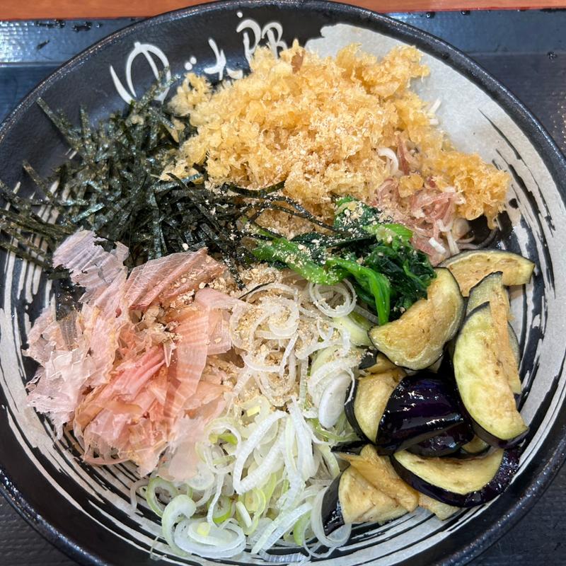 冷し薬味そば(ゆで太郎 川越上寺山店)