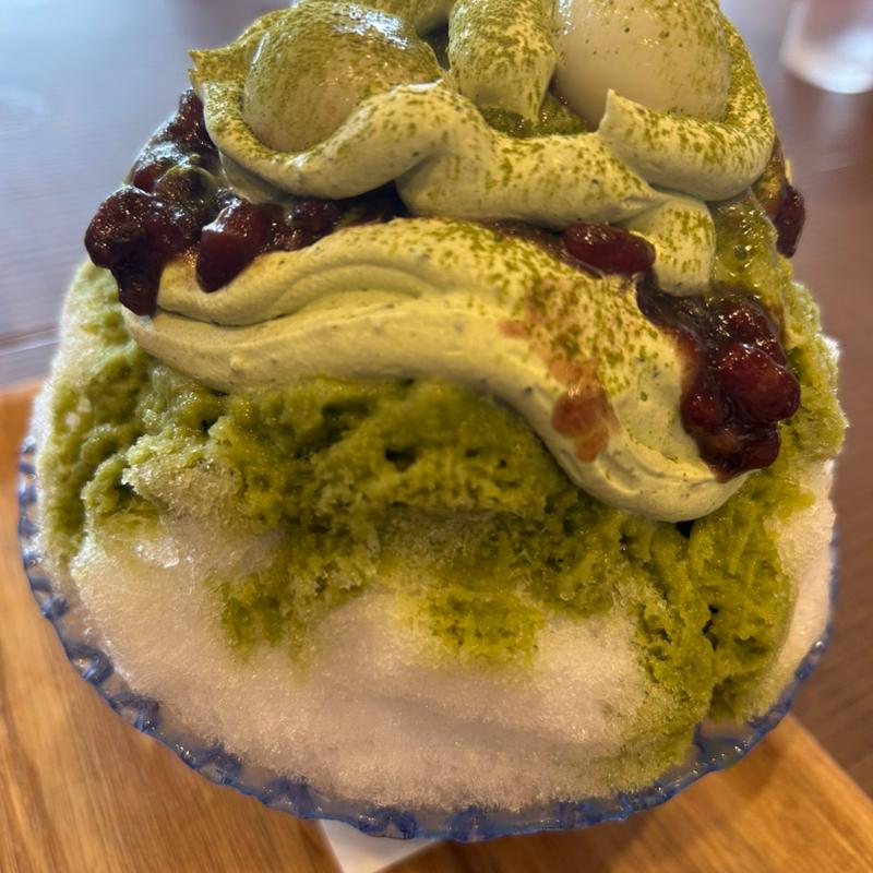 抹茶かき氷(倉敷珈琲店 滋賀県エイスクエア草津店)
