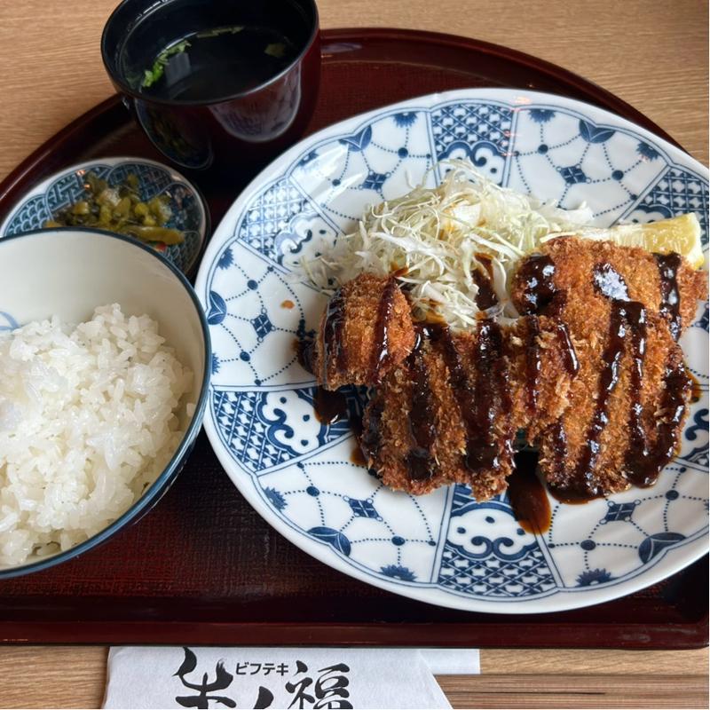 牛カツランチ(牛ノ福 近鉄百貨店草津店5階／1階)