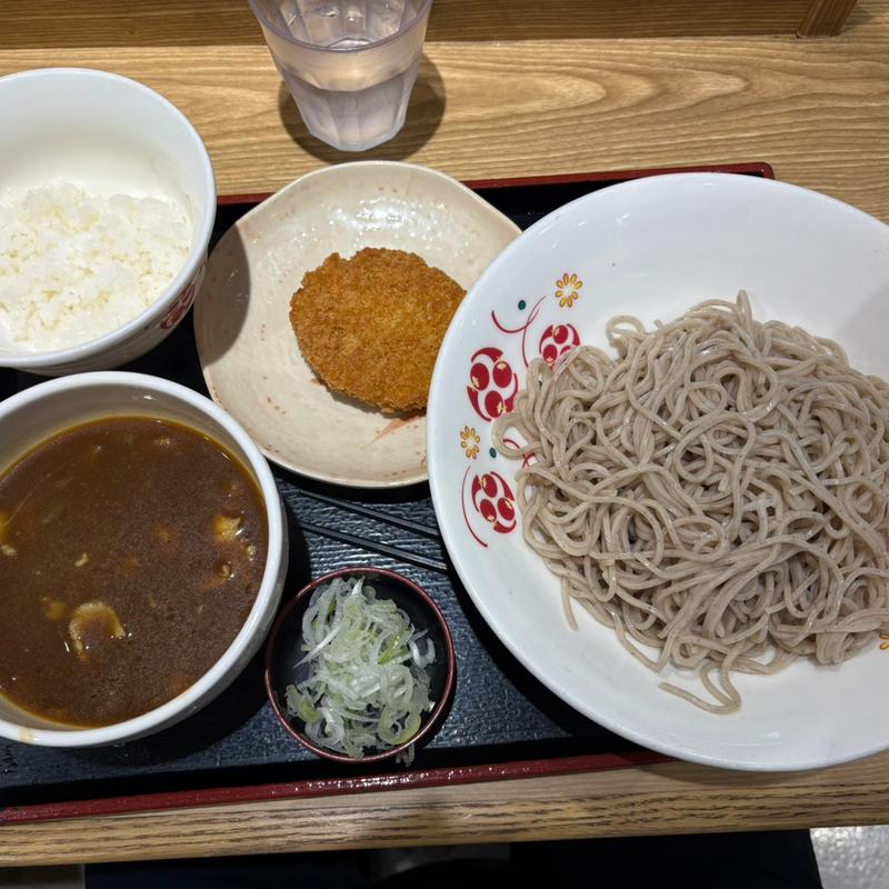 川口カレーせいろ　姫ライス付＋コロッケ(いろり庵きらく 川口)