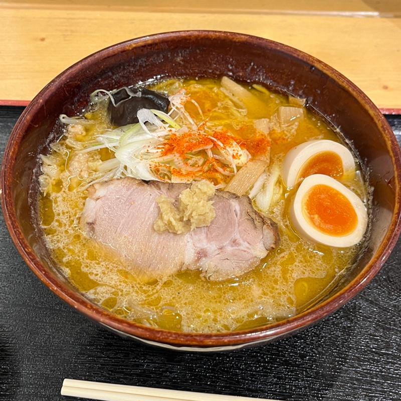 味噌ラーメン味玉(札幌みその ららぽーと湘南平塚店)