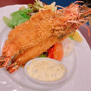 有頭海老フライ