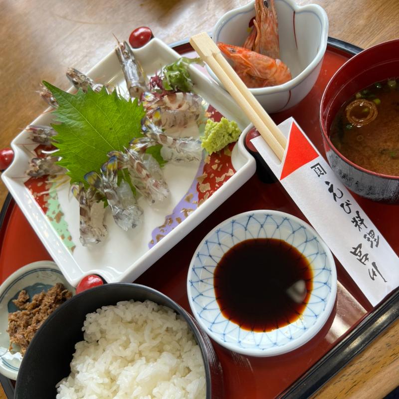 活車海老踊り刺身定食(海老の宮川 本渡亀川店 )