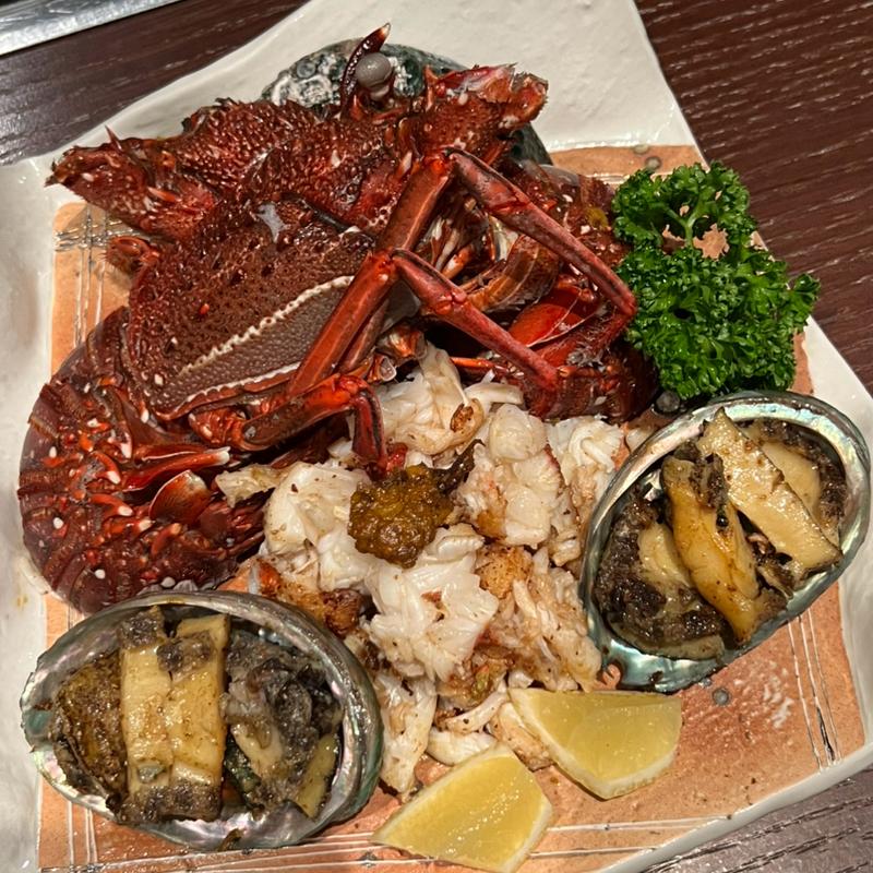 天草新鮮食材の鉄板焼きコース(天使の梯子 （テンシノハシゴ）)