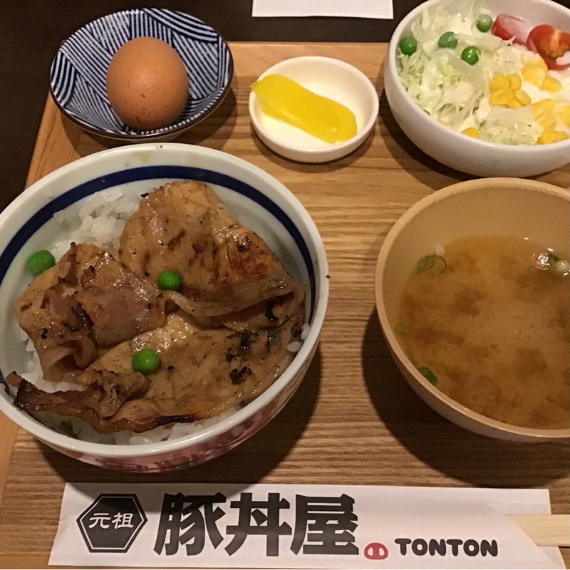 ヘルシーセット(元祖豚丼屋 TONTON 八乙女店)