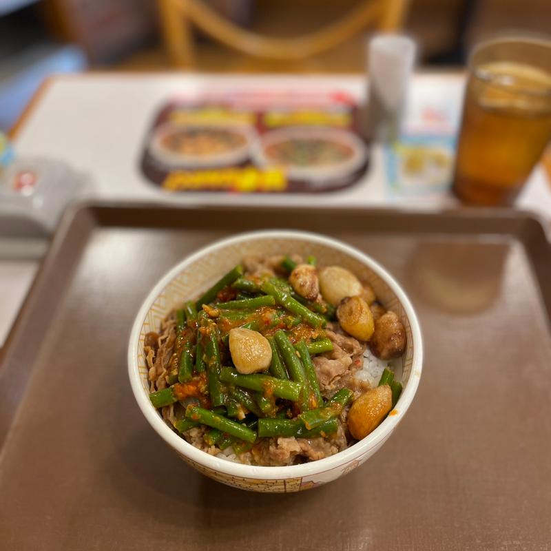 ダブルニンニク牛丼(すき家 福岡拾六町店)