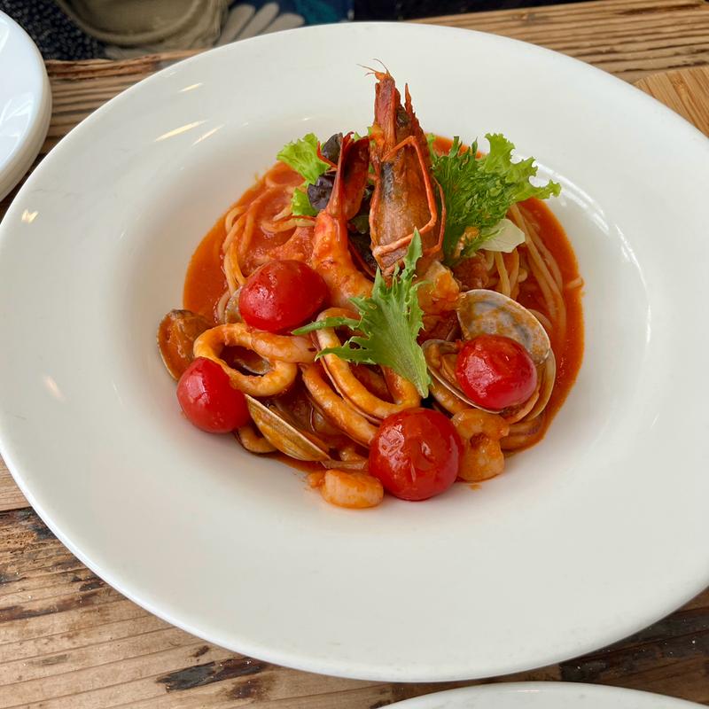 新鮮魚介のペスカトーレスパゲッティ(サンフラワー)