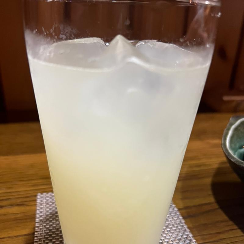 じゃばら酒ソーダ割り(よもぎ)