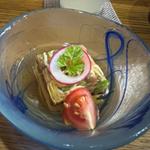 流しそうめん(よもぎ)