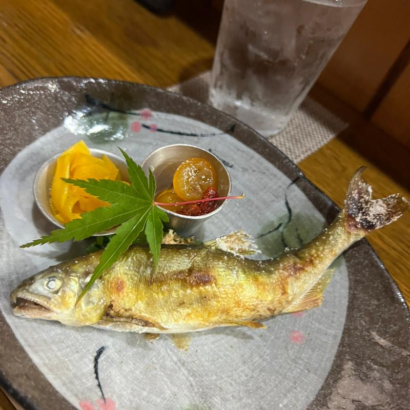 鮎の塩焼き(よもぎ)