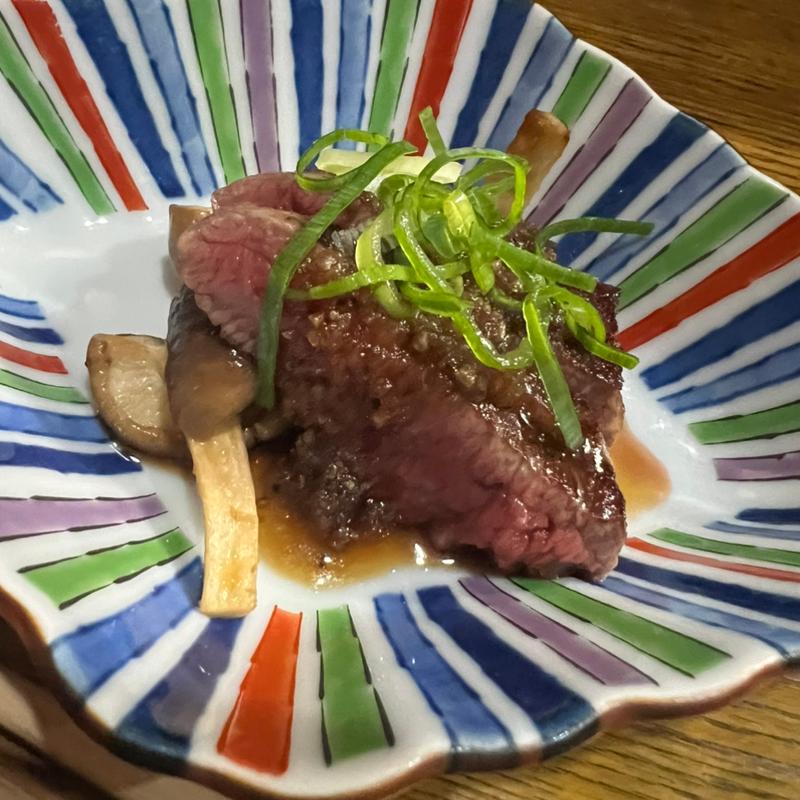 黒毛和牛のステーキ(よもぎ)