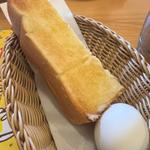モーニングトースト ゆで卵