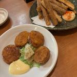 ハムカツ　ゴボウの唐揚げ