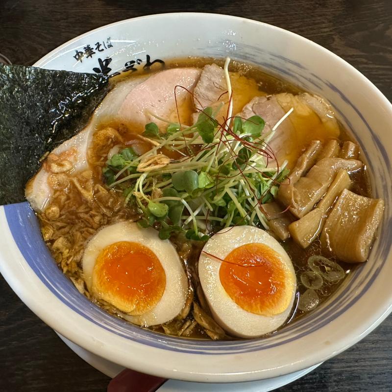 赤海老とオマール海老出汁ラーメン(中華そば 半ざわ)