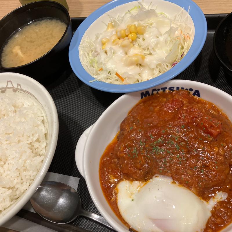 うまトマハンバーグ定食(松屋 小田急永山店 )