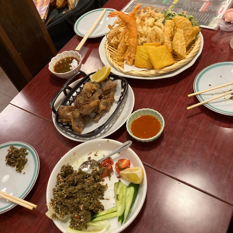 天ぷら盛り合わせ(BaBa Feel ဘဲကင်)