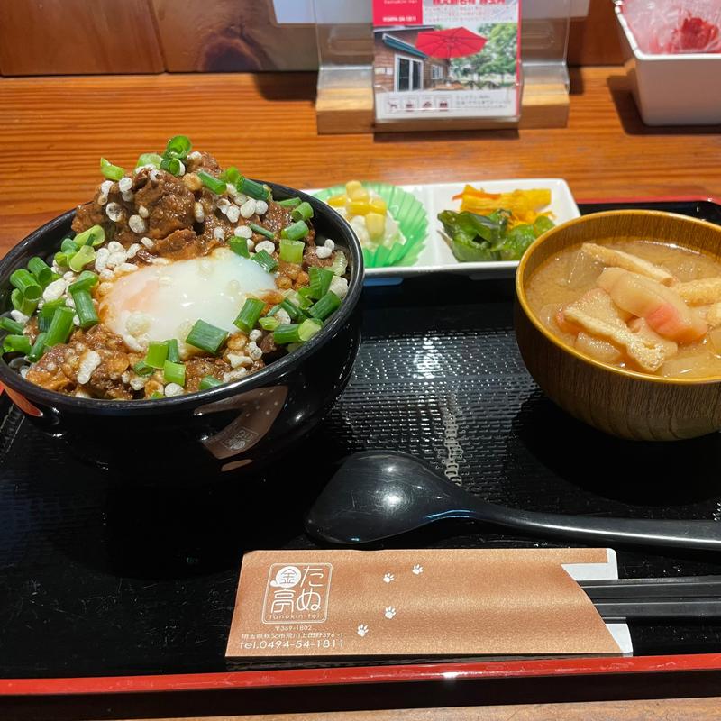 豚玉丼（中）肉増し(豚玉丼の店 たぬ金亭)